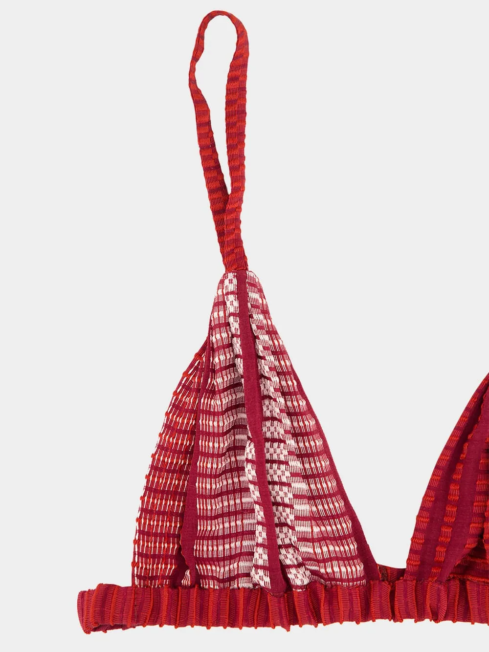 Burgundy Silk Aphrodite Bra sold by Fashion Clinic product image thumbnail 3