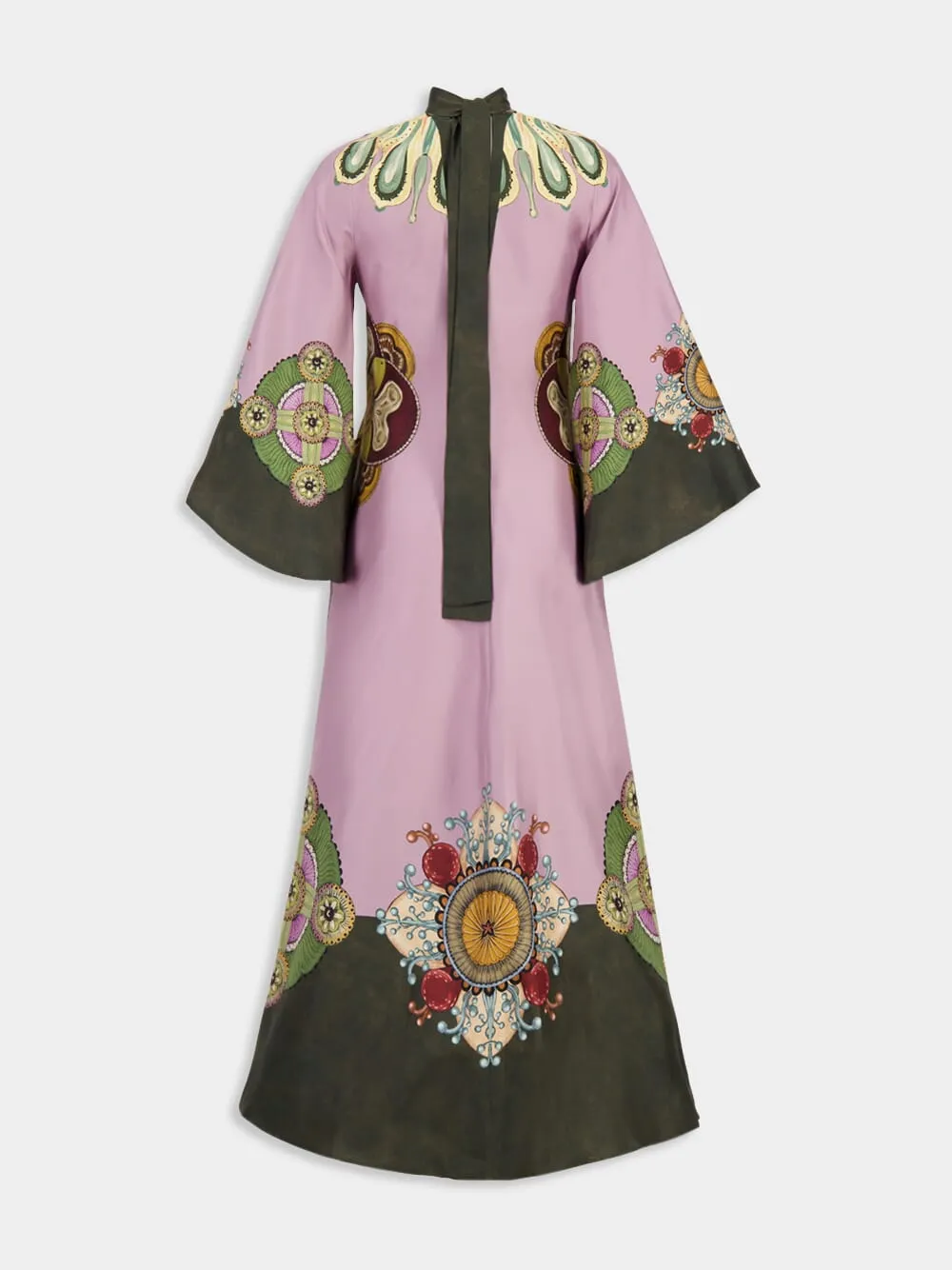 Dusty Pink Magnifico Silk Maxi Dress sold by Fashion Clinic product image thumbnail 4