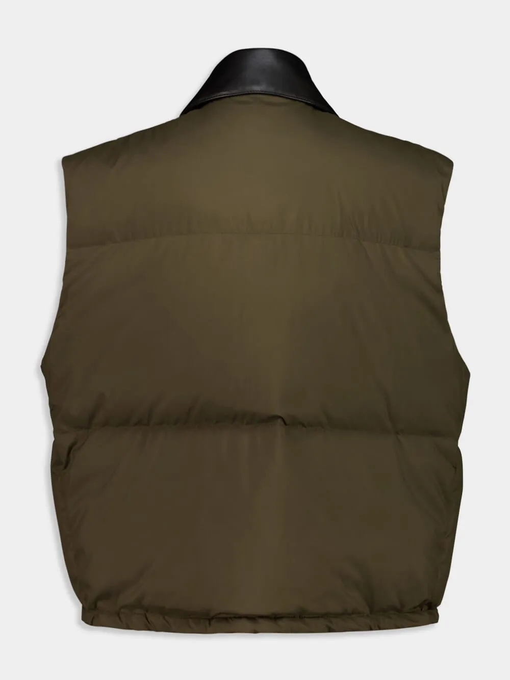 Military Green Recycled Polyester Gilet sold by Fashion Clinic product image thumbnail 2