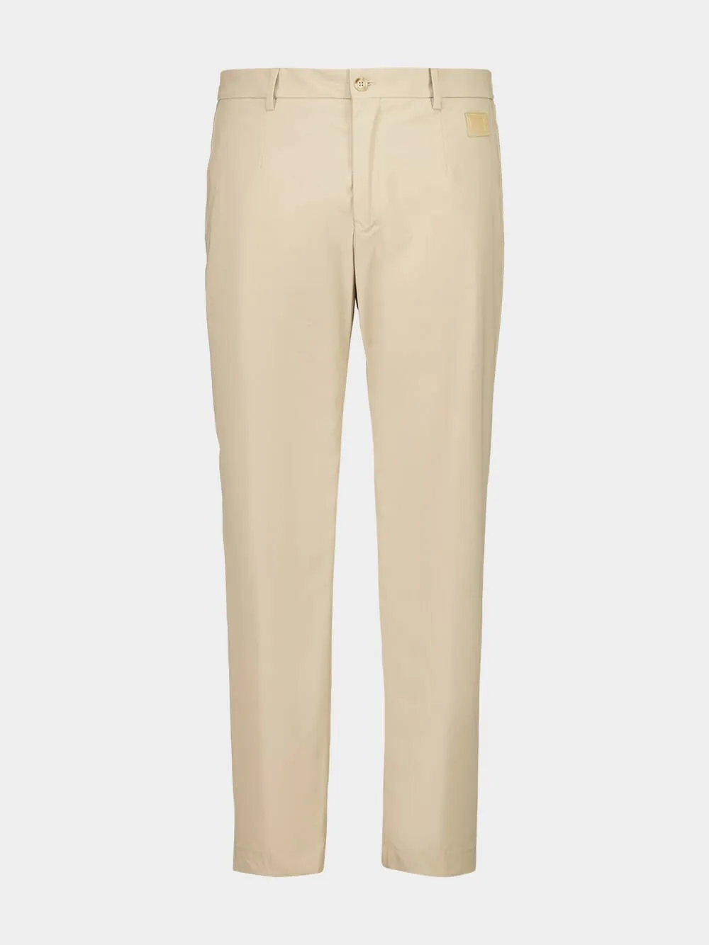 Beige Nylon Canvas Trousers sold by Fashion Clinic