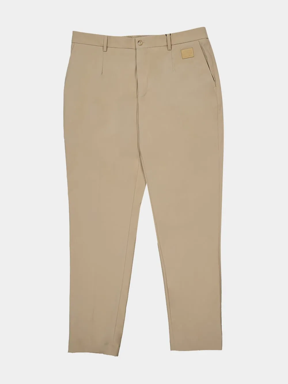Beige Nylon Canvas Trousers sold by Fashion Clinic product image thumbnail 5