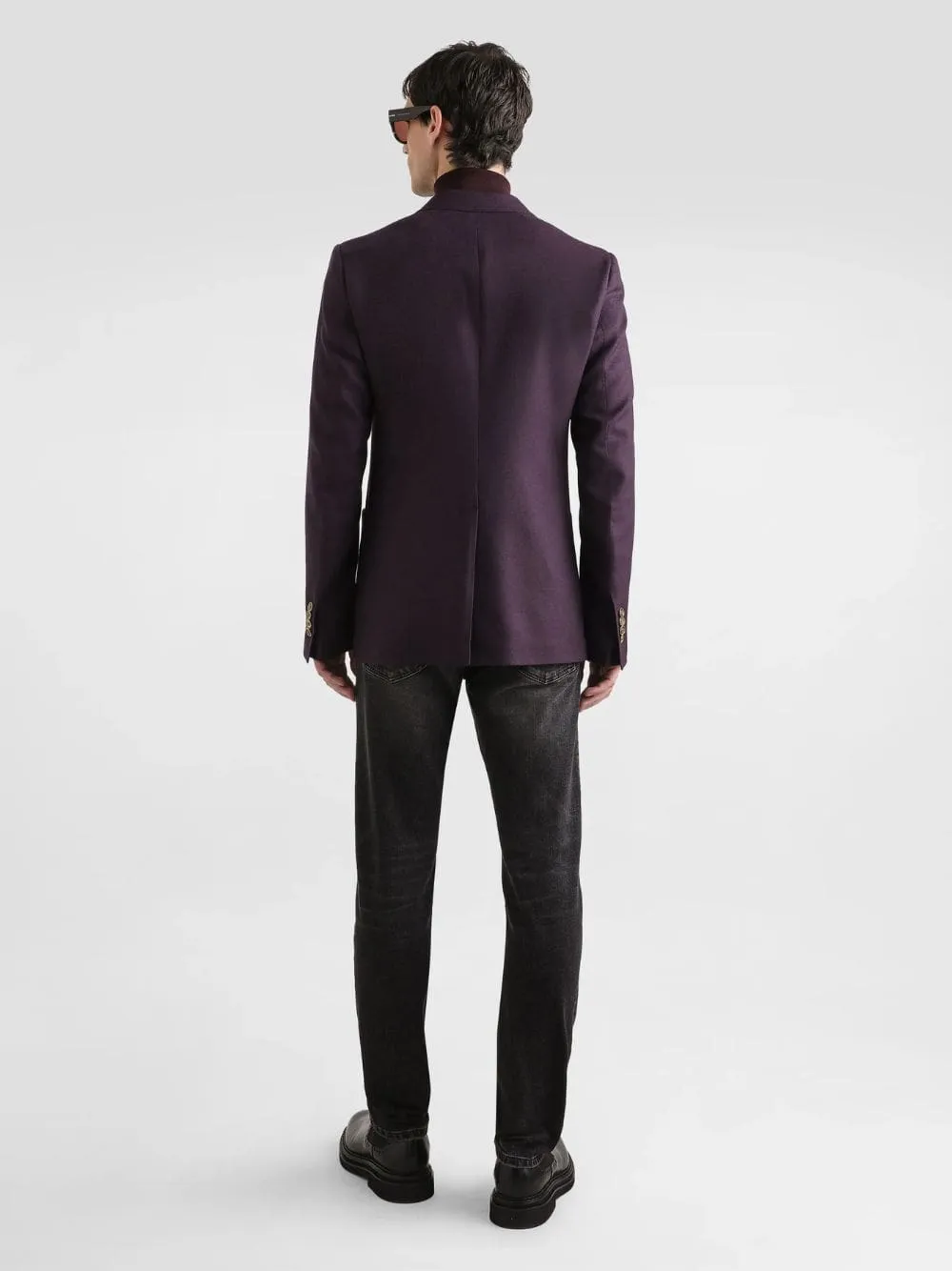 Black Slim-Fit Stretch Cotton Jeans sold by Fashion Clinic product image thumbnail 3