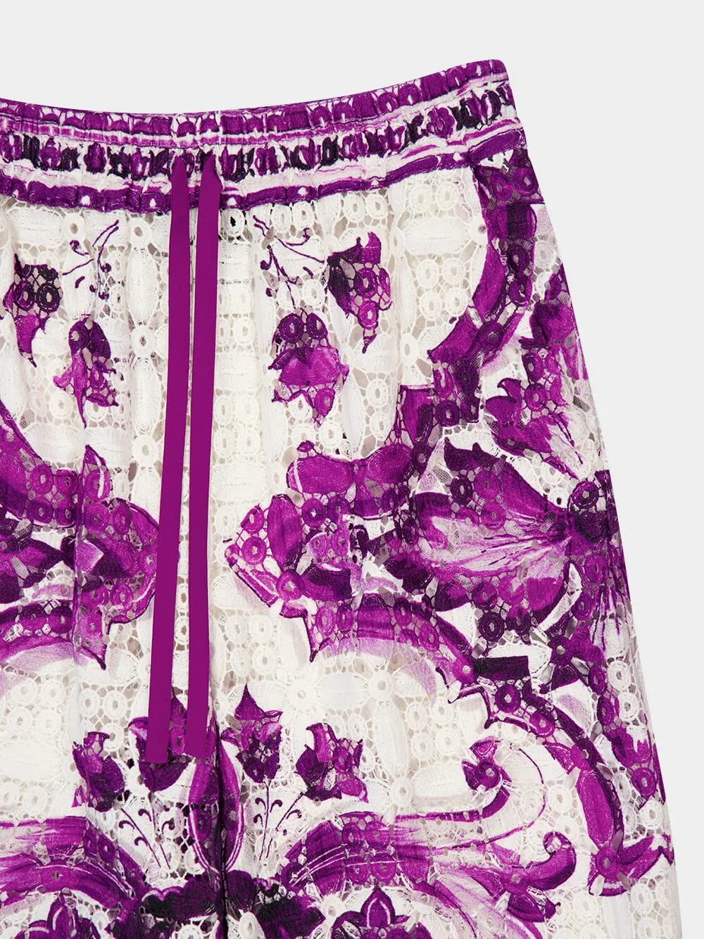 Majolica Crochet Lace Trousers sold by Fashion Clinic product image thumbnail 3