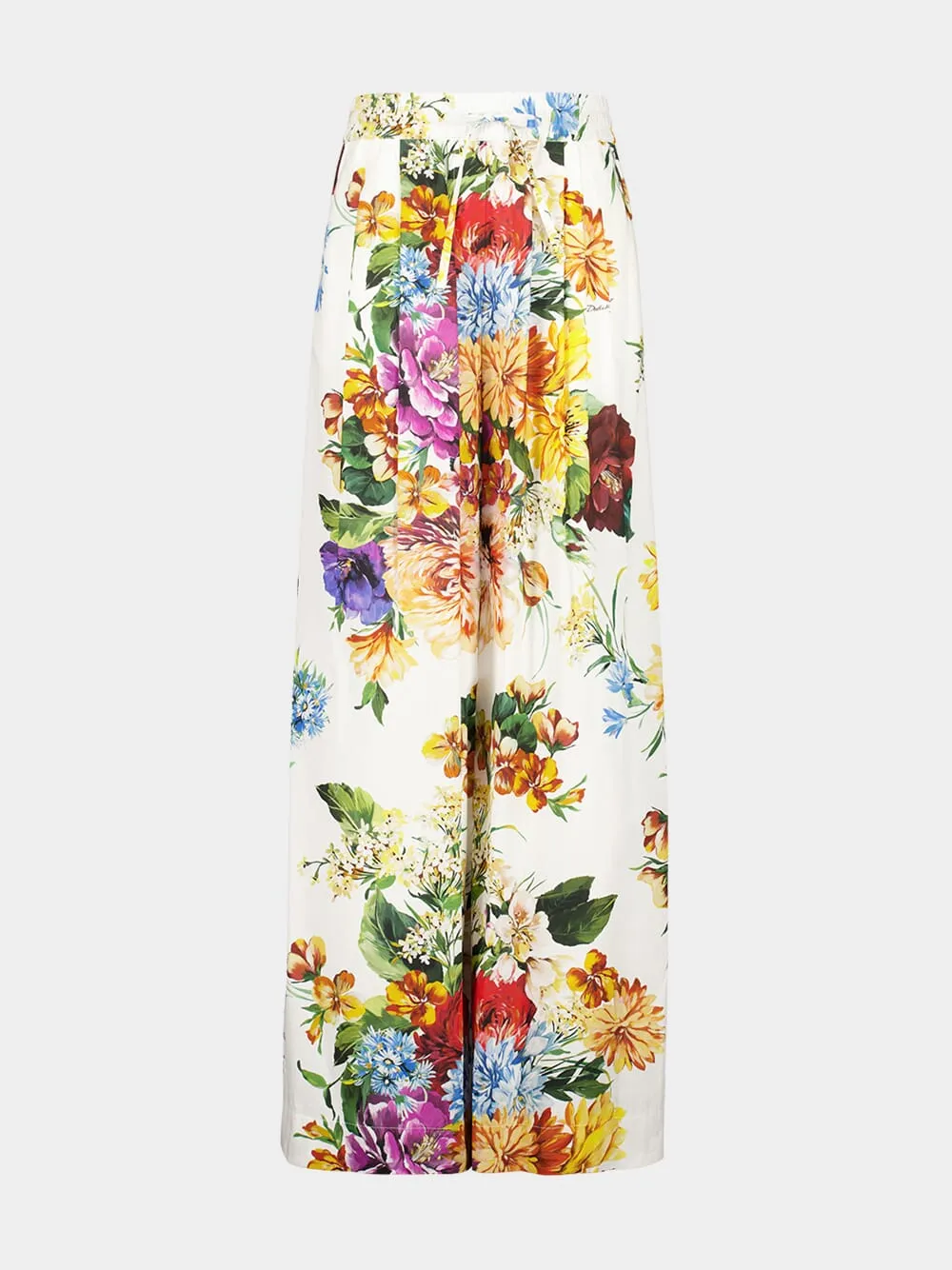 Floral Poplin Wide-Leg Trousers sold by Fashion Clinic product image thumbnail 2