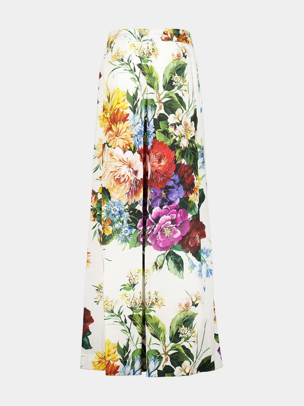 Floral Poplin Wide-Leg Trousers sold by Fashion Clinic product image thumbnail 4