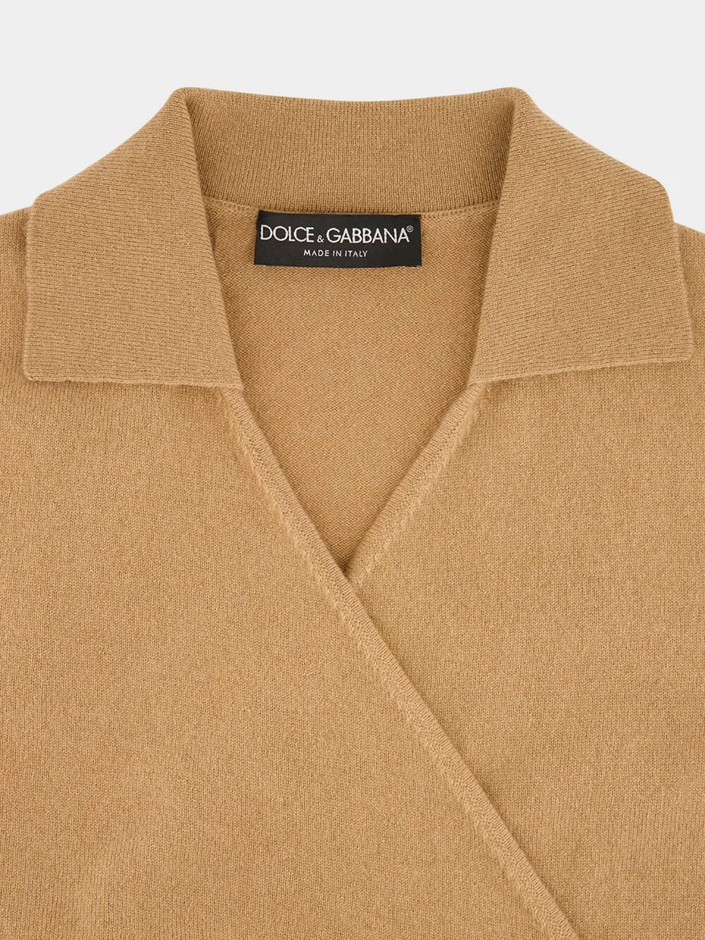 Beige Cashmere Wrap Cardigan sold by Fashion Clinic product image thumbnail 5