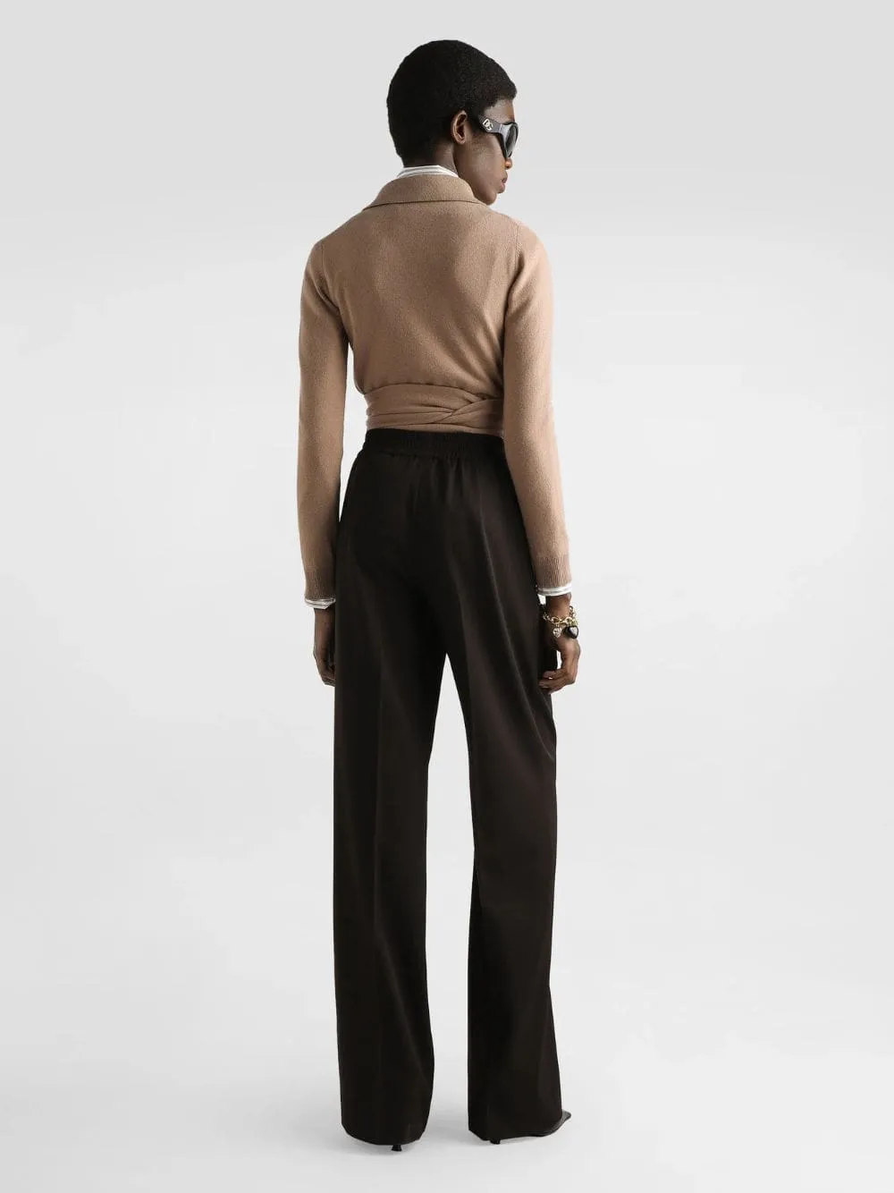 Beige Cashmere Wrap Cardigan sold by Fashion Clinic product image thumbnail 3