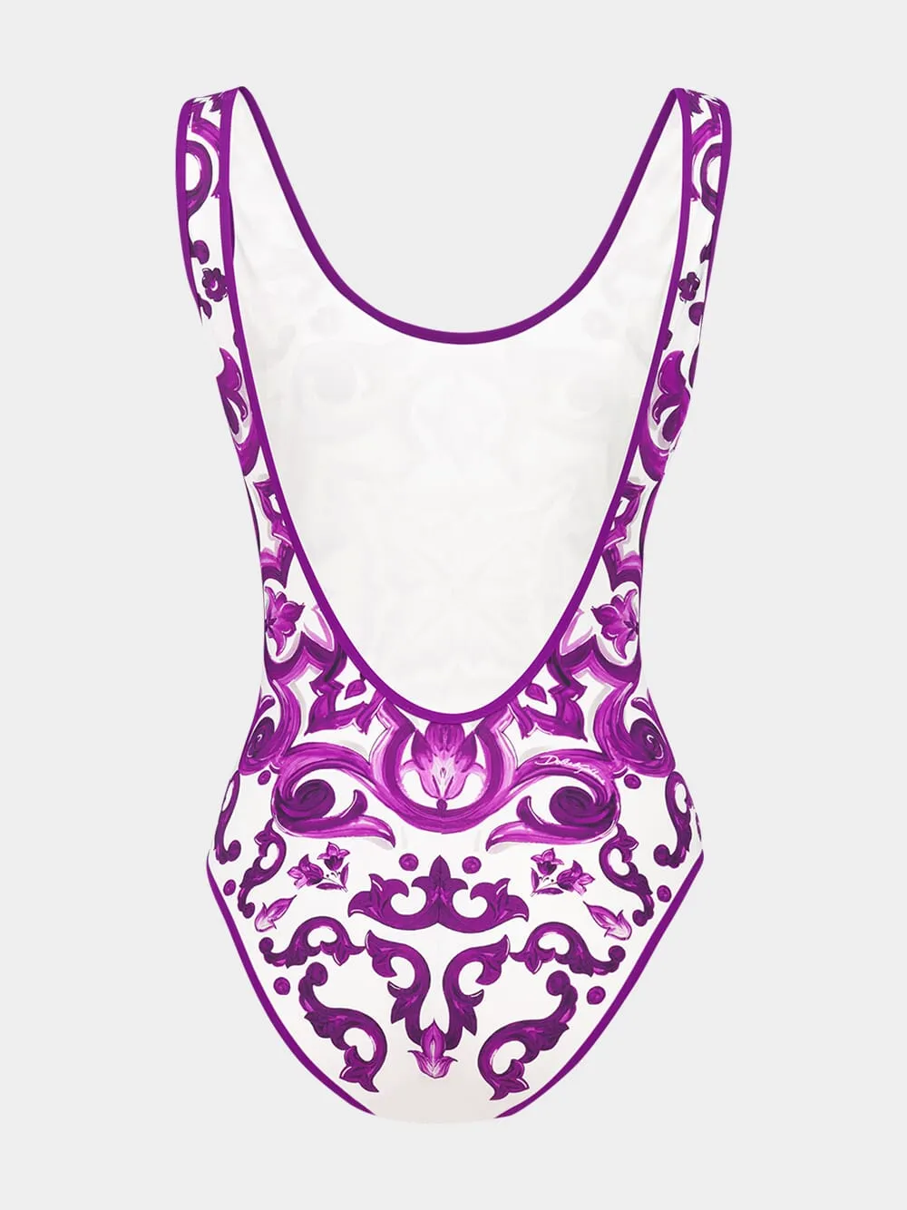 Majolica-Print One-Piece Swimsuit sold by Fashion Clinic product image thumbnail 3
