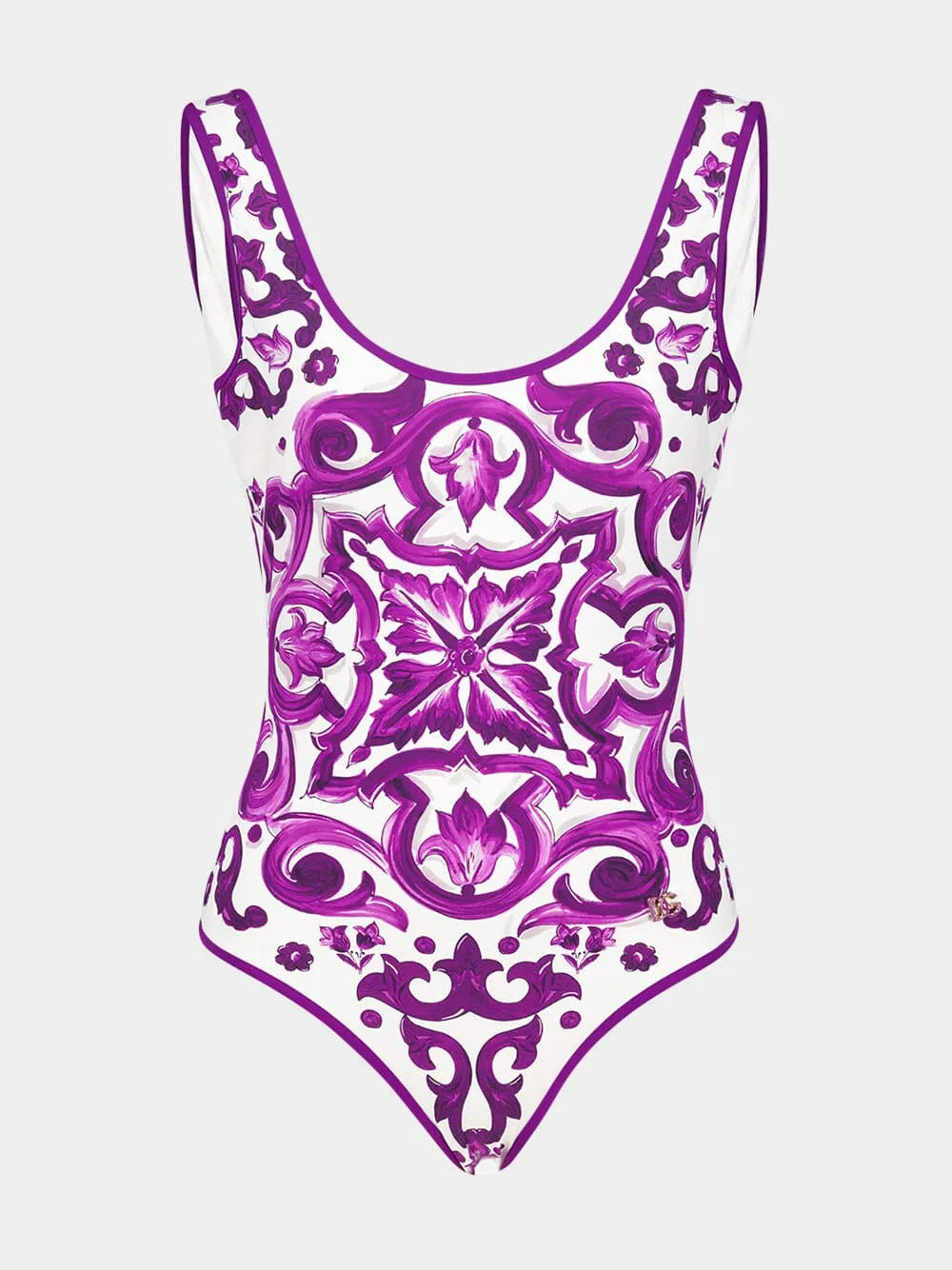 Majolica-Print One-Piece Swimsuit sold by Fashion Clinic