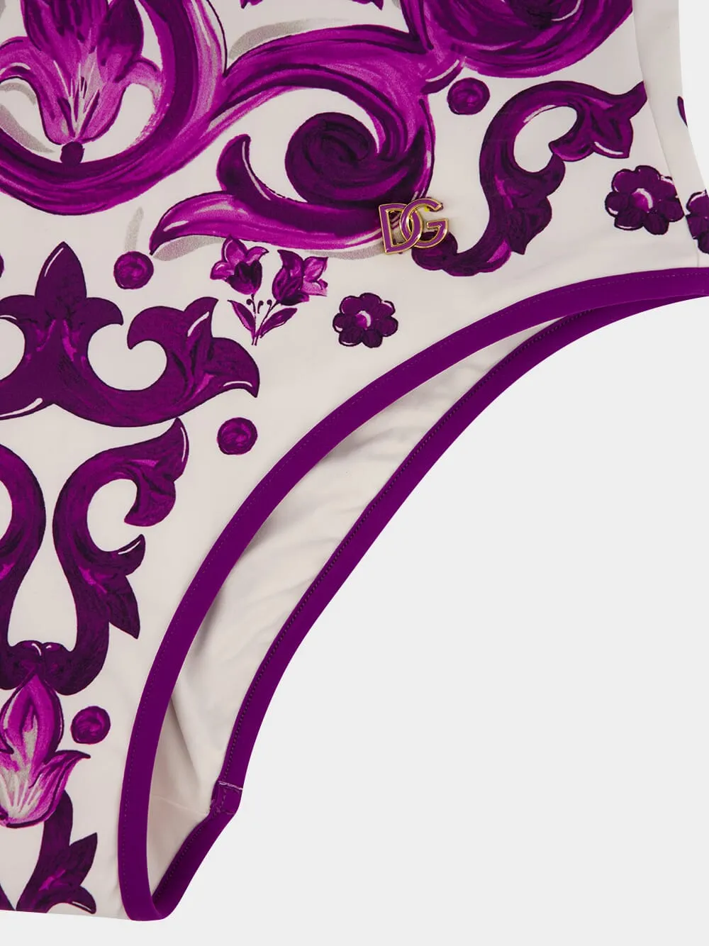 Majolica-Print One-Piece Swimsuit sold by Fashion Clinic product image thumbnail 5