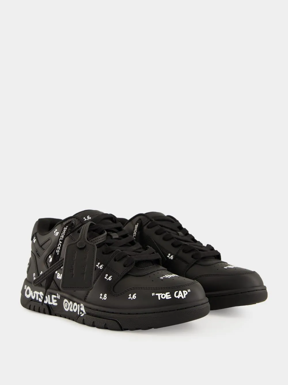 Black Graffiti Out Of Office Sneakers sold by Fashion Clinic product image thumbnail 3