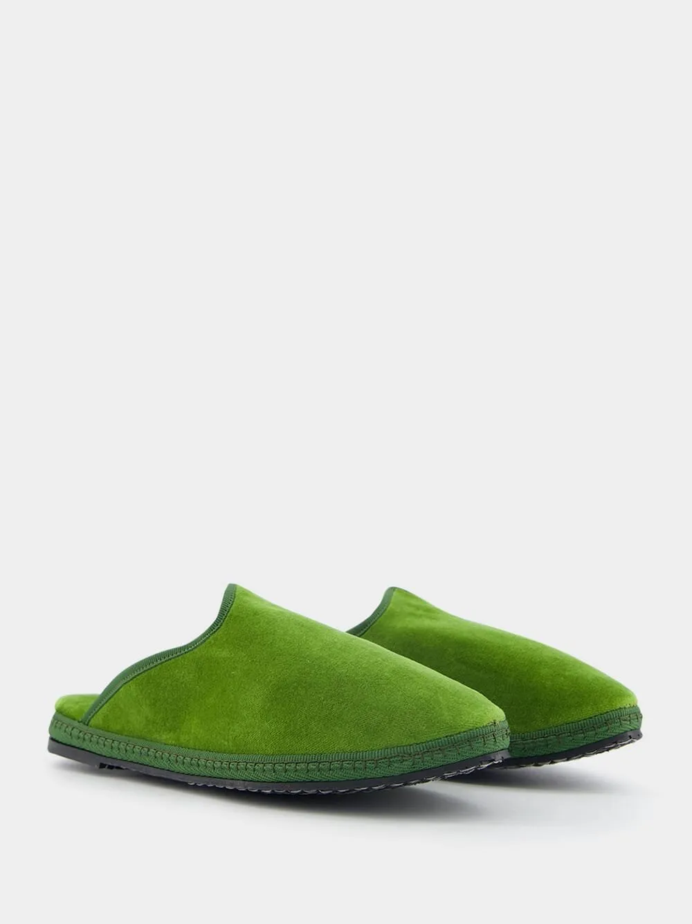 Dandy Cotton Velvet Green Slippers sold by Fashion Clinic product image thumbnail 3