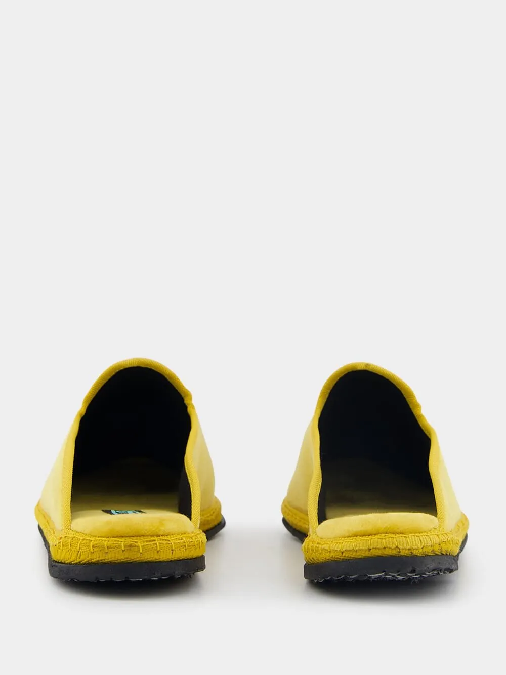 Dandy Cotton Velvet Yellow Slippers sold by Fashion Clinic product image thumbnail 5