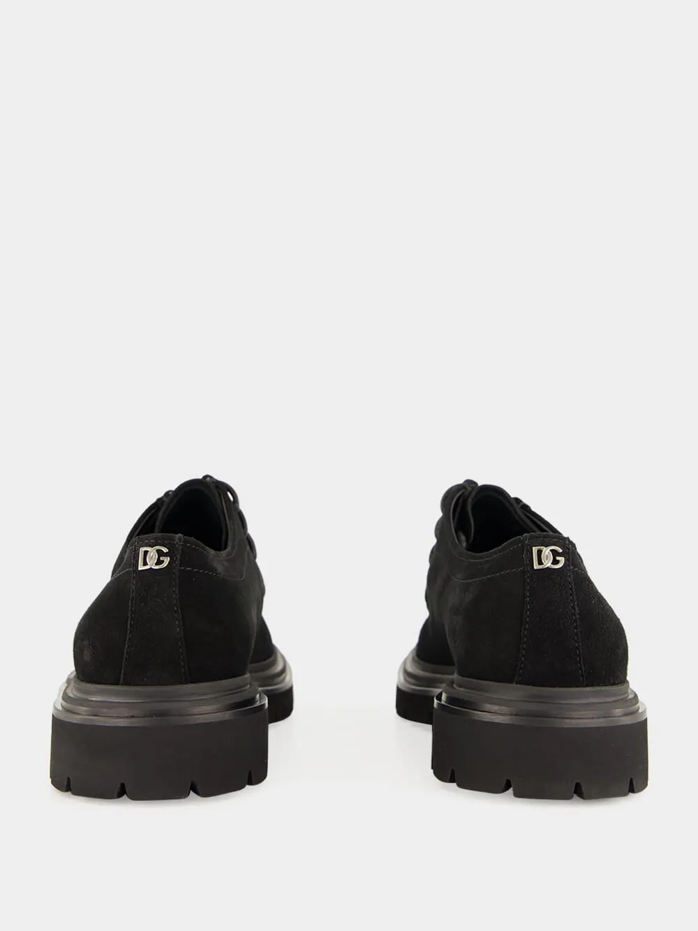 Black Split Calfskin Derby Shoes sold by Fashion Clinic product image thumbnail 5