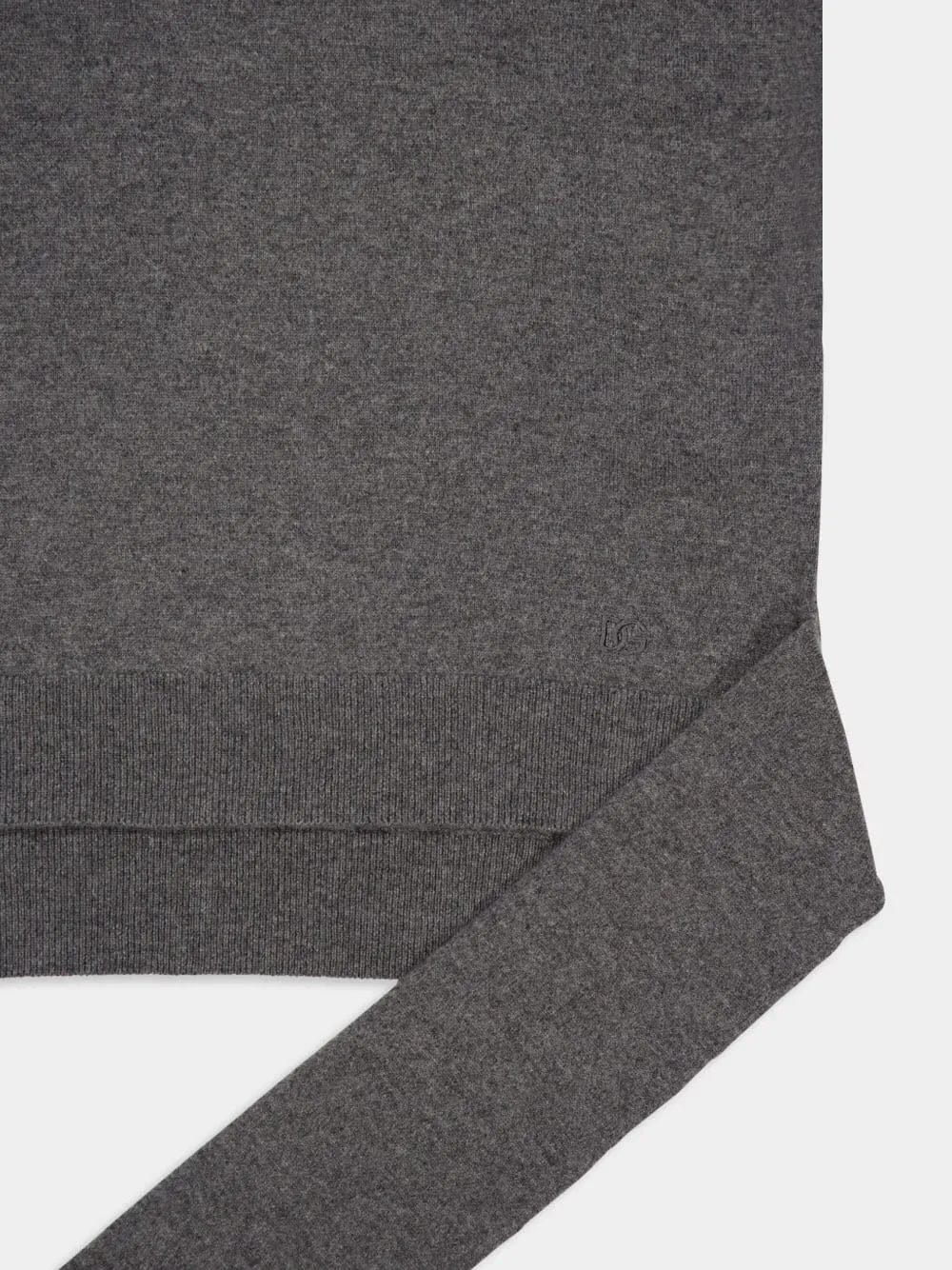 Grey V-Neck Cashmere Pullover sold by Fashion Clinic product image thumbnail 5