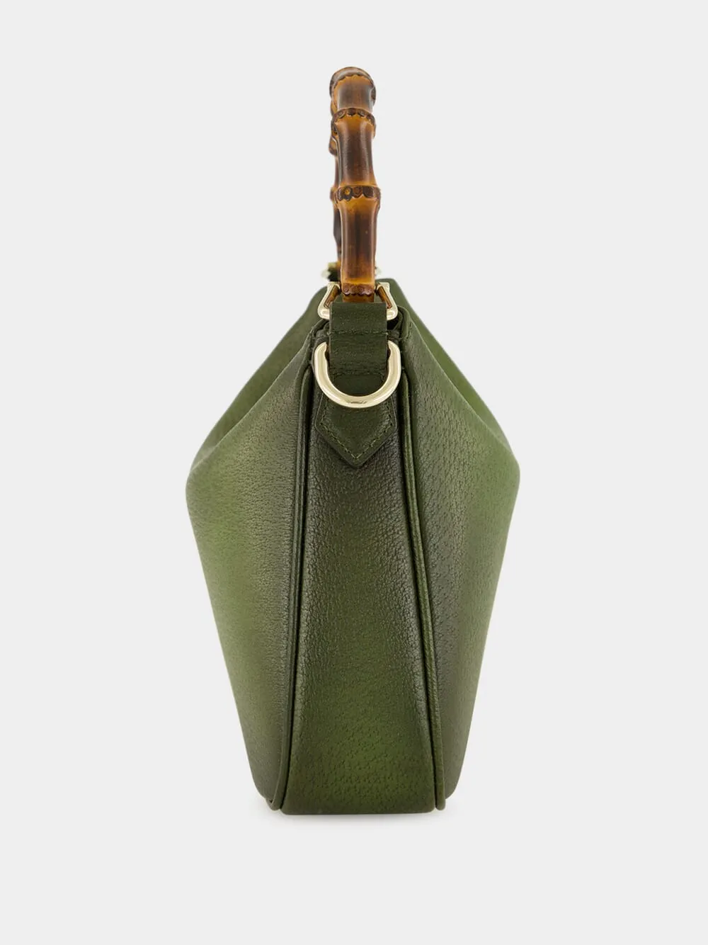 Petite Green Diana Leather Hobo Bag sold by Fashion Clinic product image thumbnail 4