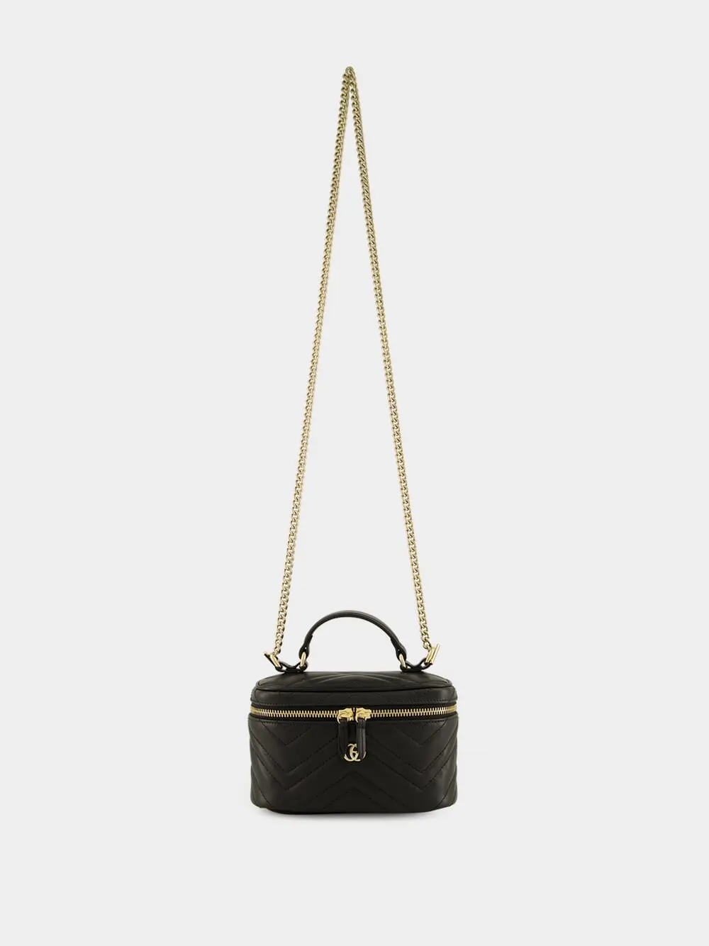 Black GG Marmont Mini Vanity Bag sold by Fashion Clinic product image thumbnail 2