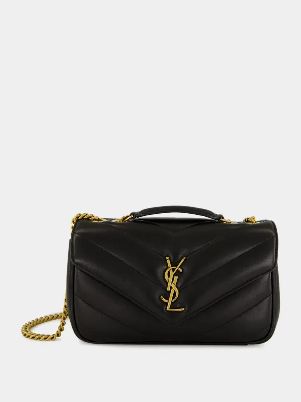 Black Small Loulou Matelassé Chain Bag sold by Fashion Clinic
