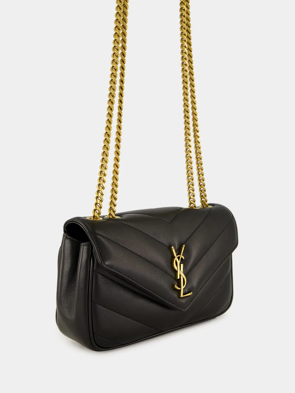Black Small Loulou Matelassé Chain Bag sold by Fashion Clinic product image thumbnail 3