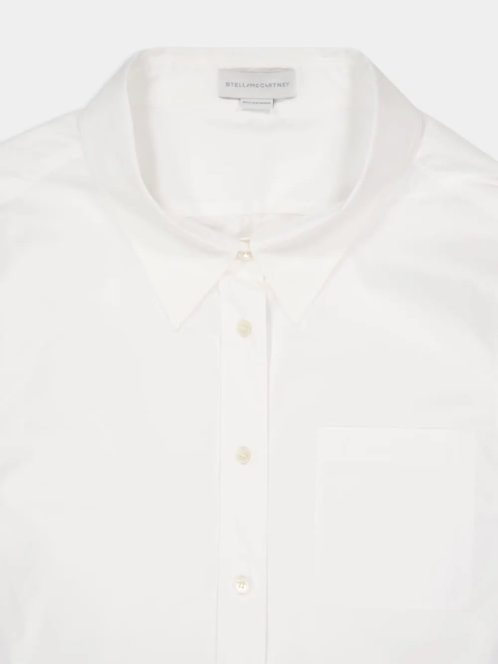 Pure White Cotton Poplin Shirt sold by Fashion Clinic product image thumbnail 3