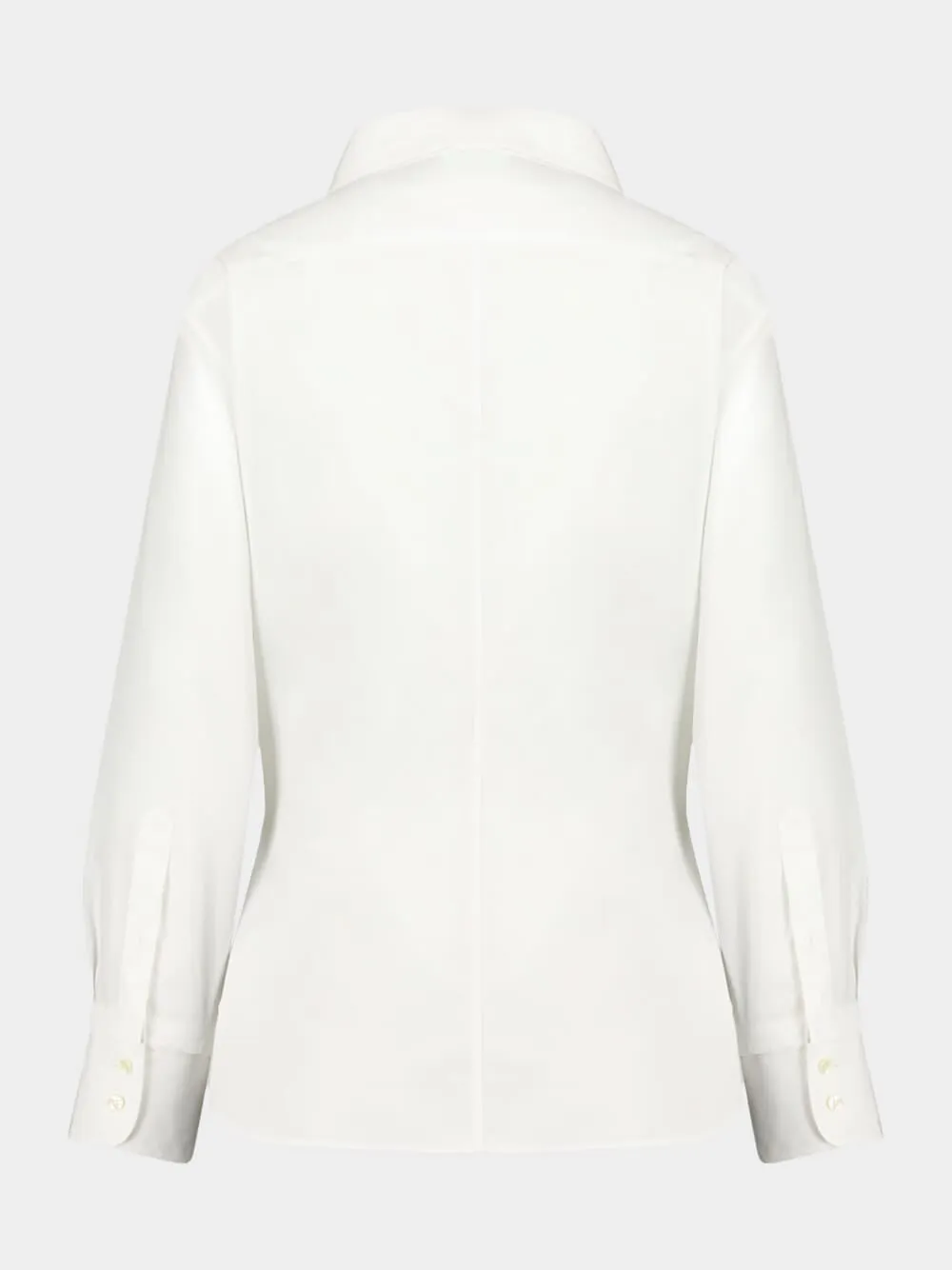 Pure White Cotton Poplin Shirt sold by Fashion Clinic product image thumbnail 2