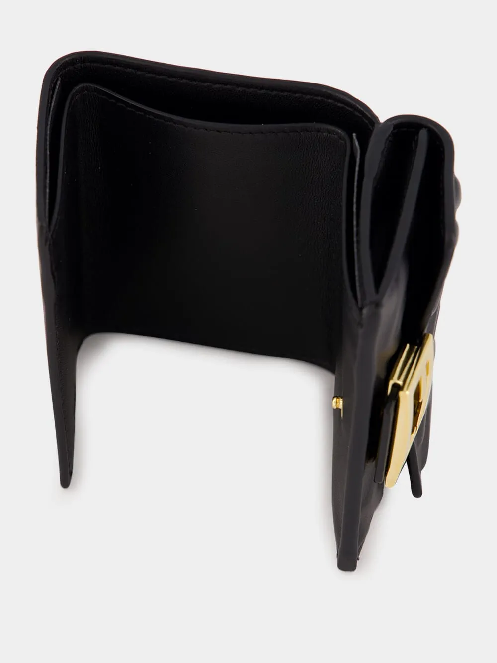 Black Nappa Leather Wallet sold by Fashion Clinic product image thumbnail 3