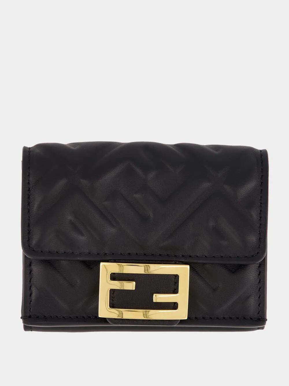 Black Nappa Leather Wallet sold by Fashion Clinic