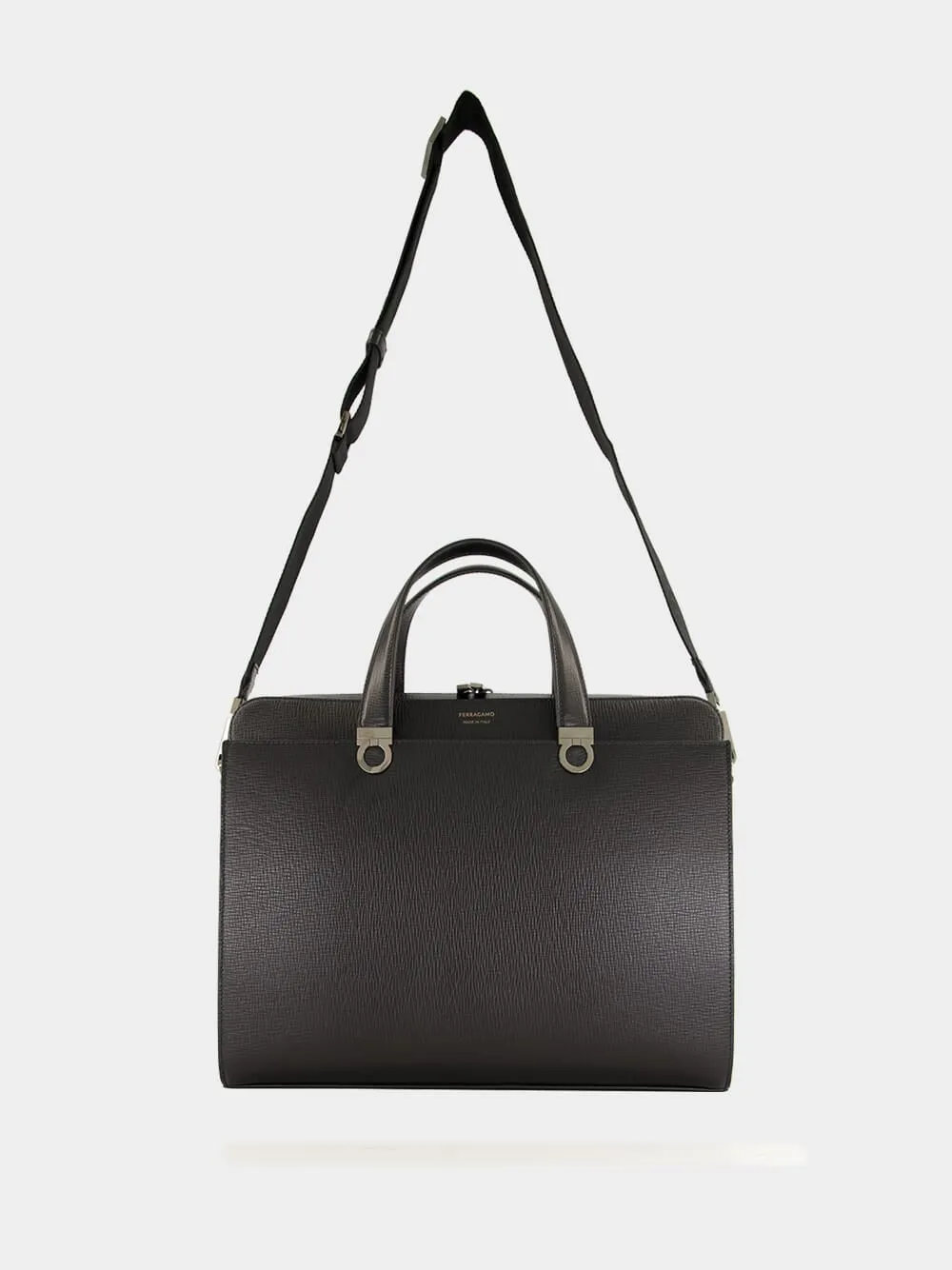 Black Trading Leather Briefcase sold by Fashion Clinic product image thumbnail 2