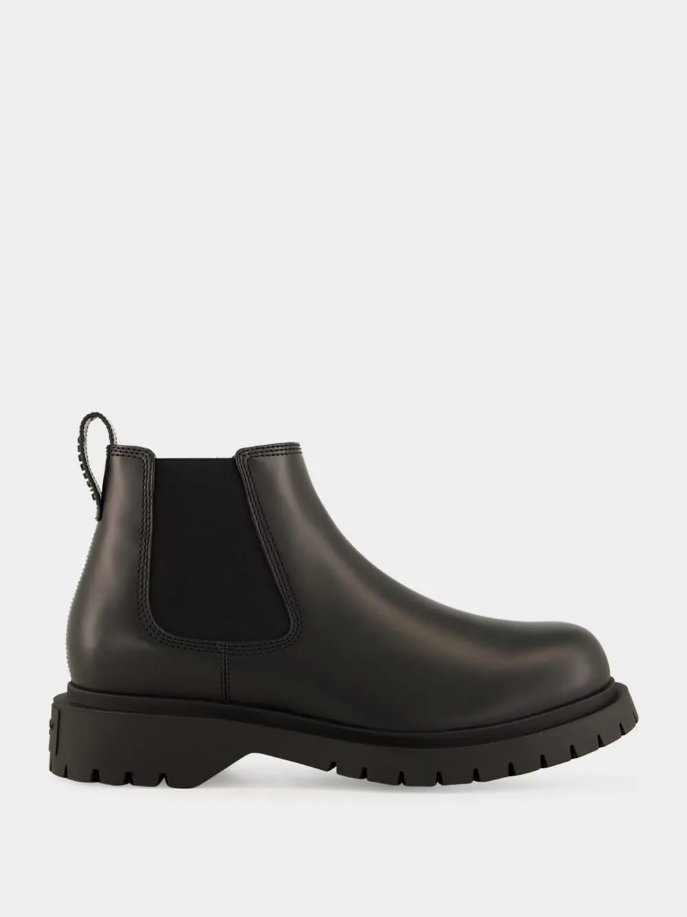 Black Brushed Leather Chelsea Boots sold by Fashion Clinic
