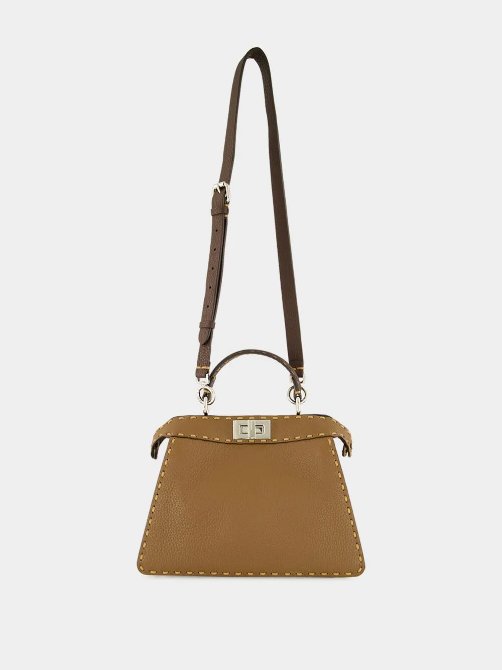 Brown Peekaboo ISeeU Small Selleria Bag sold by Fashion Clinic product image thumbnail 4
