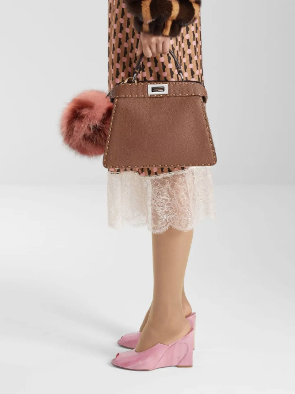 Brown Peekaboo ISeeU Small Selleria Bag sold by Fashion Clinic product image thumbnail 3