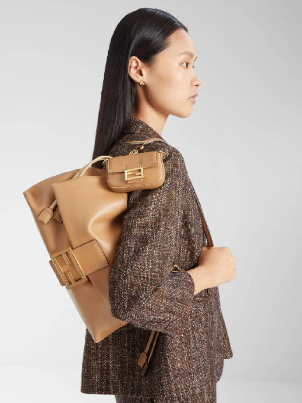 Cappuccino Mamma Baguette Large Bag sold by Fashion Clinic product image thumbnail 2