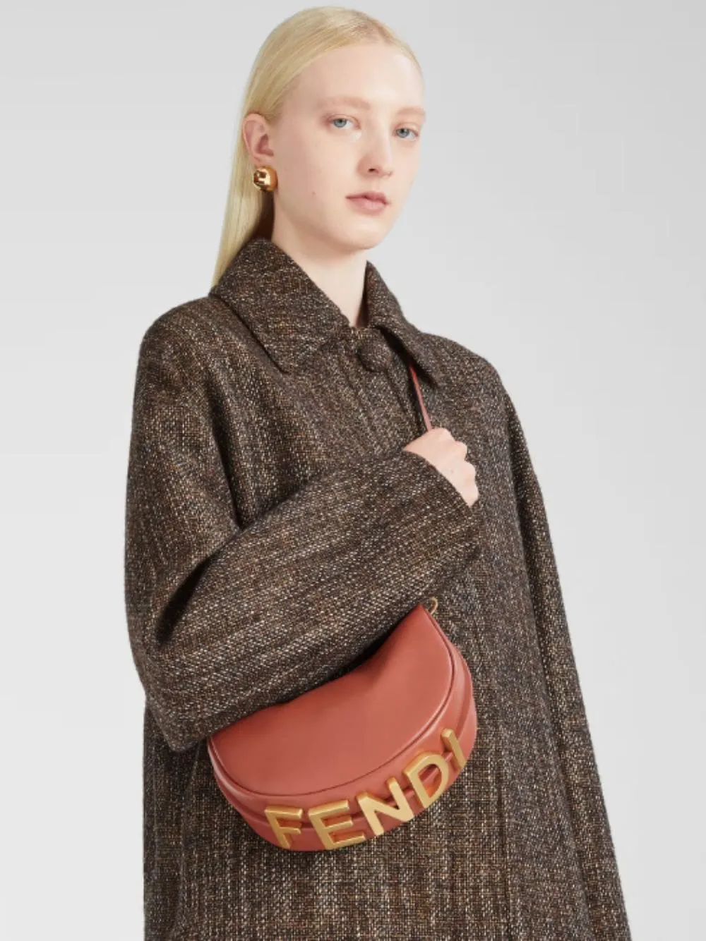 Sienna Brown Fendigraphy Mini Bag sold by Fashion Clinic product image thumbnail 4
