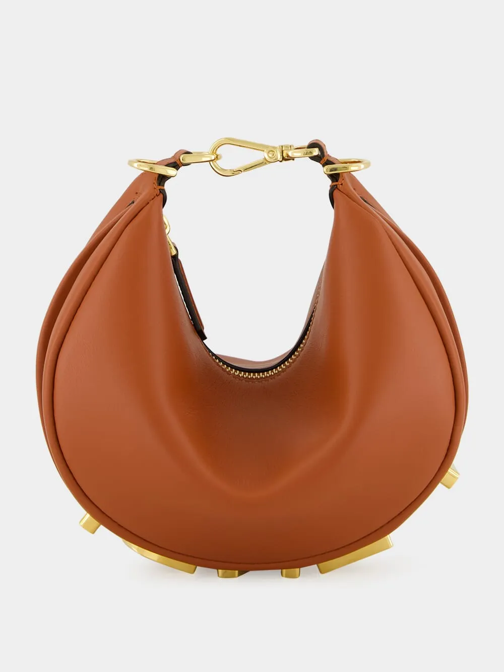 Sienna Brown Fendigraphy Mini Bag sold by Fashion Clinic