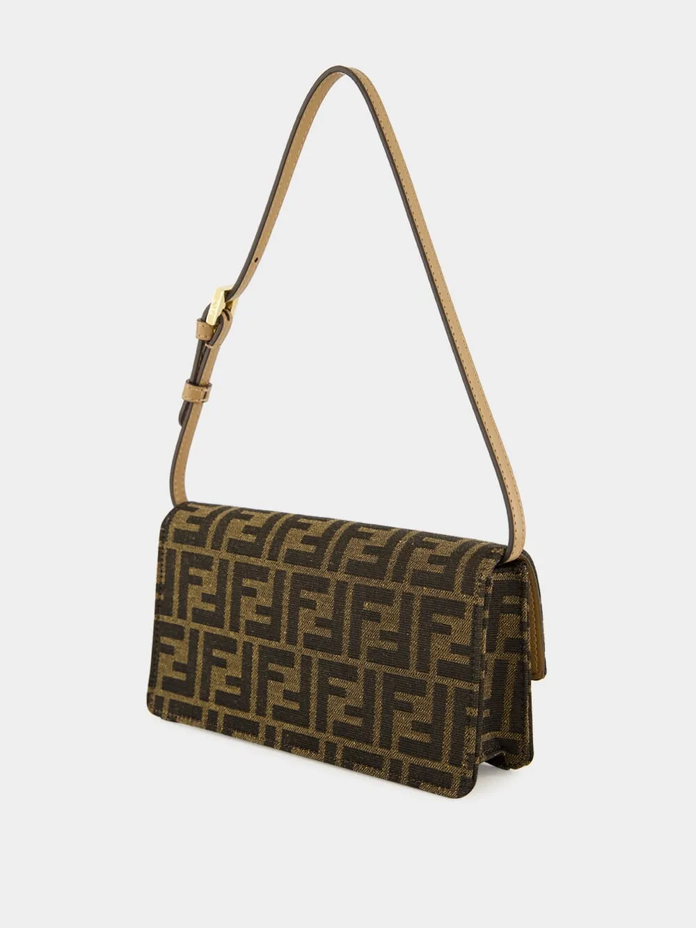 Brown FF Wallet On Chain Baguette sold by Fashion Clinic product image thumbnail 5