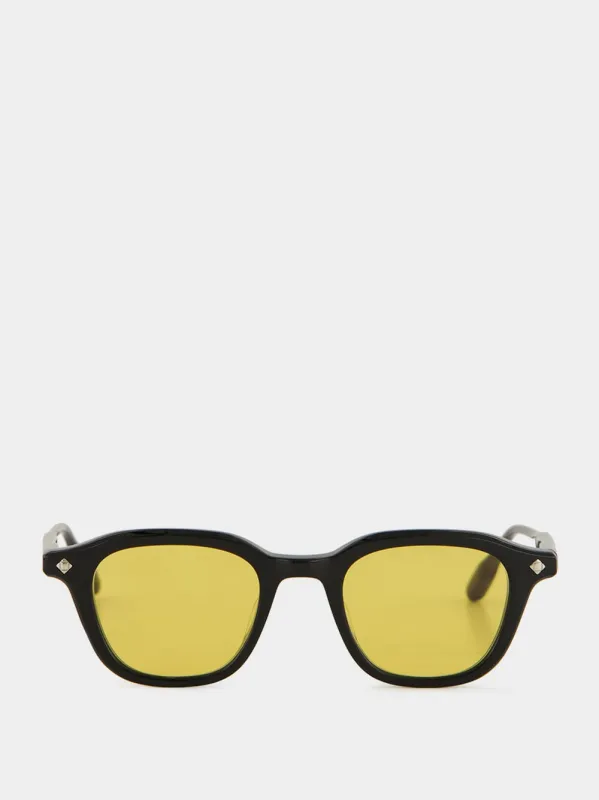 Enigma Black Sunglasses with Yellow Lenses sold by Fashion Clinic