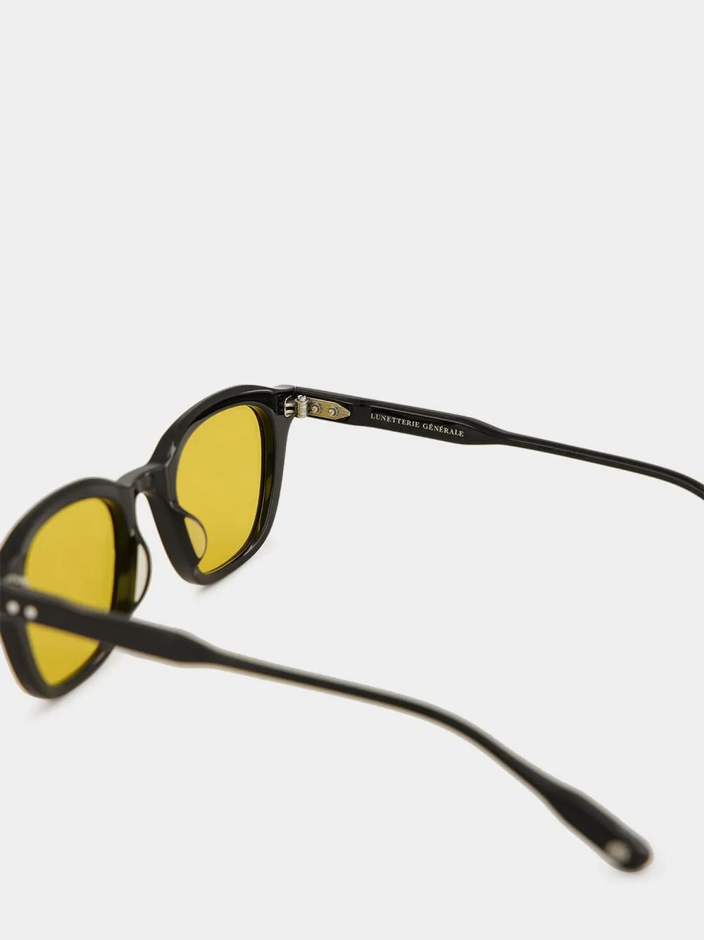 Enigma Black Sunglasses with Yellow Lenses sold by Fashion Clinic product image thumbnail 4