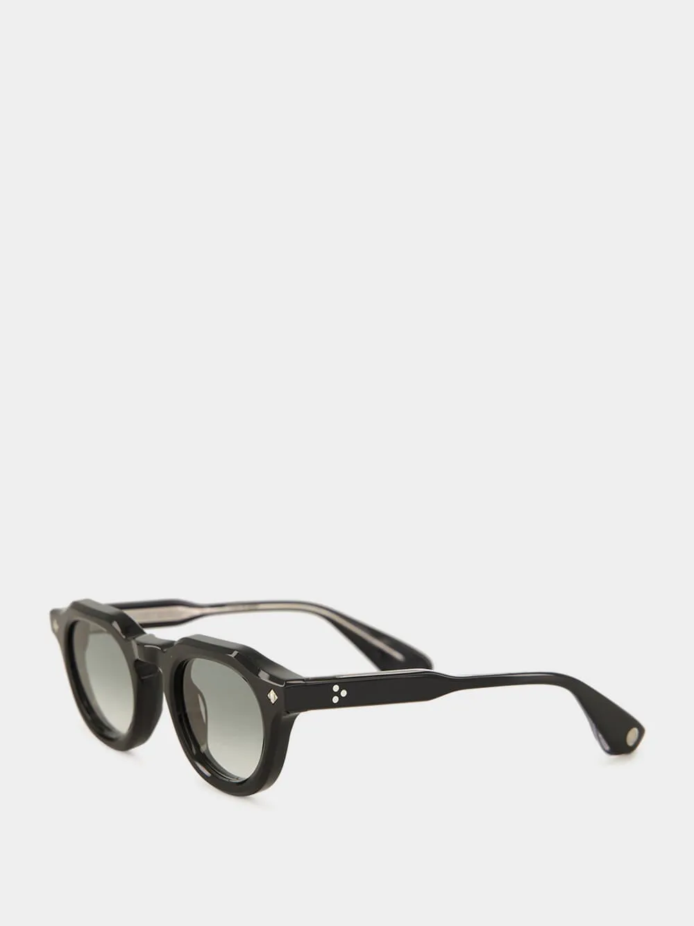 Hello Roméo Black Sunglasses with Blue-Green Gradient Lenses sold by Fashion Clinic product image thumbnail 3