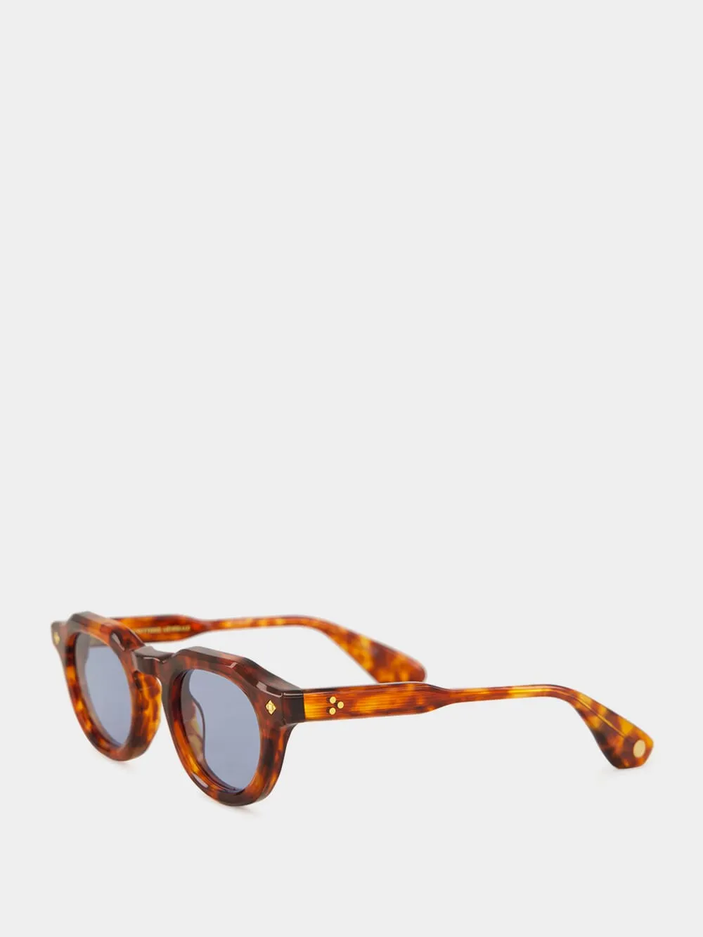 Hello Roméo Vintage Tortoise and 24K Gold Sunglasses with Blue Lenses sold by Fashion Clinic product image thumbnail 3