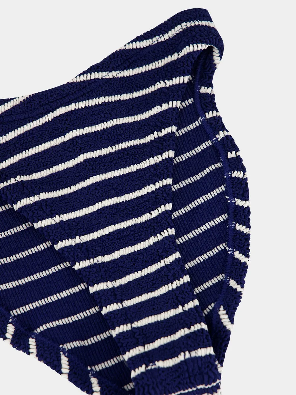 Navy and Whit Stripe Coverage Jean Bikini sold by Fashion Clinic product image thumbnail 3