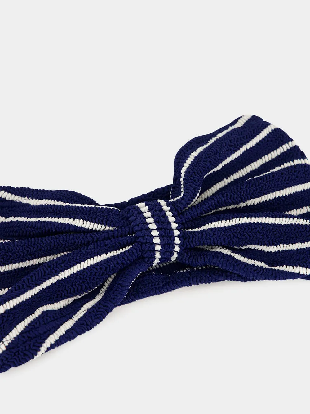 Navy and Whit Stripe Coverage Jean Bikini sold by Fashion Clinic product image thumbnail 4