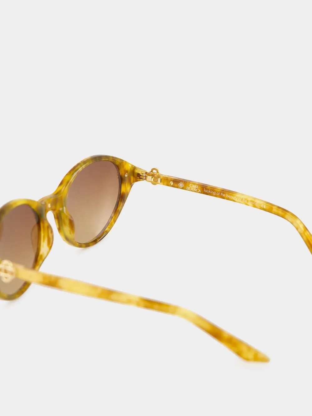 Brown and Gold Cannes Sunglasses sold by Fashion Clinic product image thumbnail 4