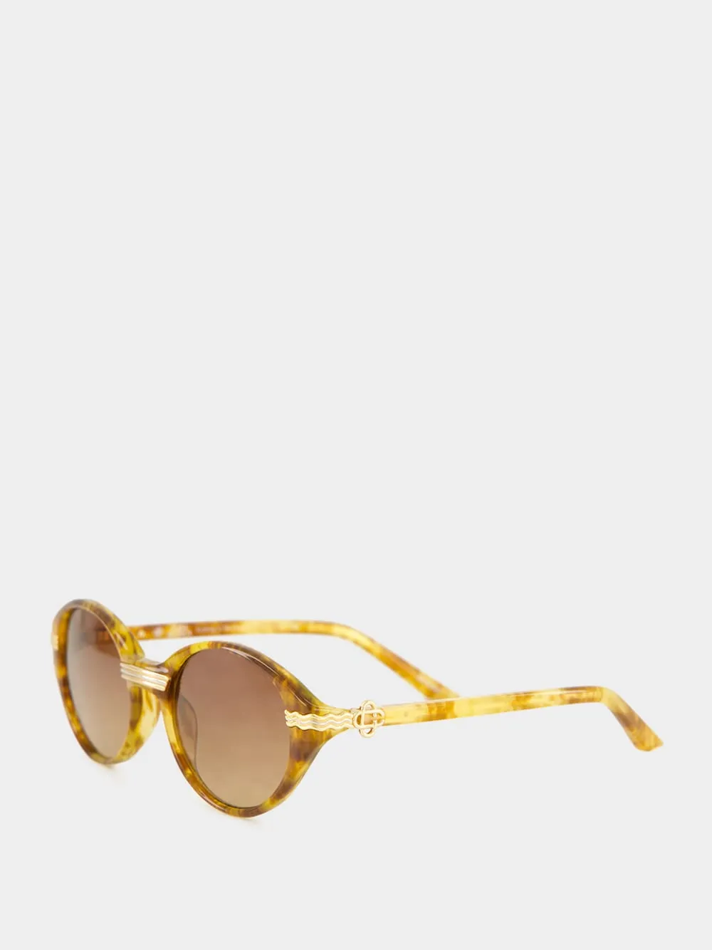 Brown and Gold Cannes Sunglasses sold by Fashion Clinic product image thumbnail 3