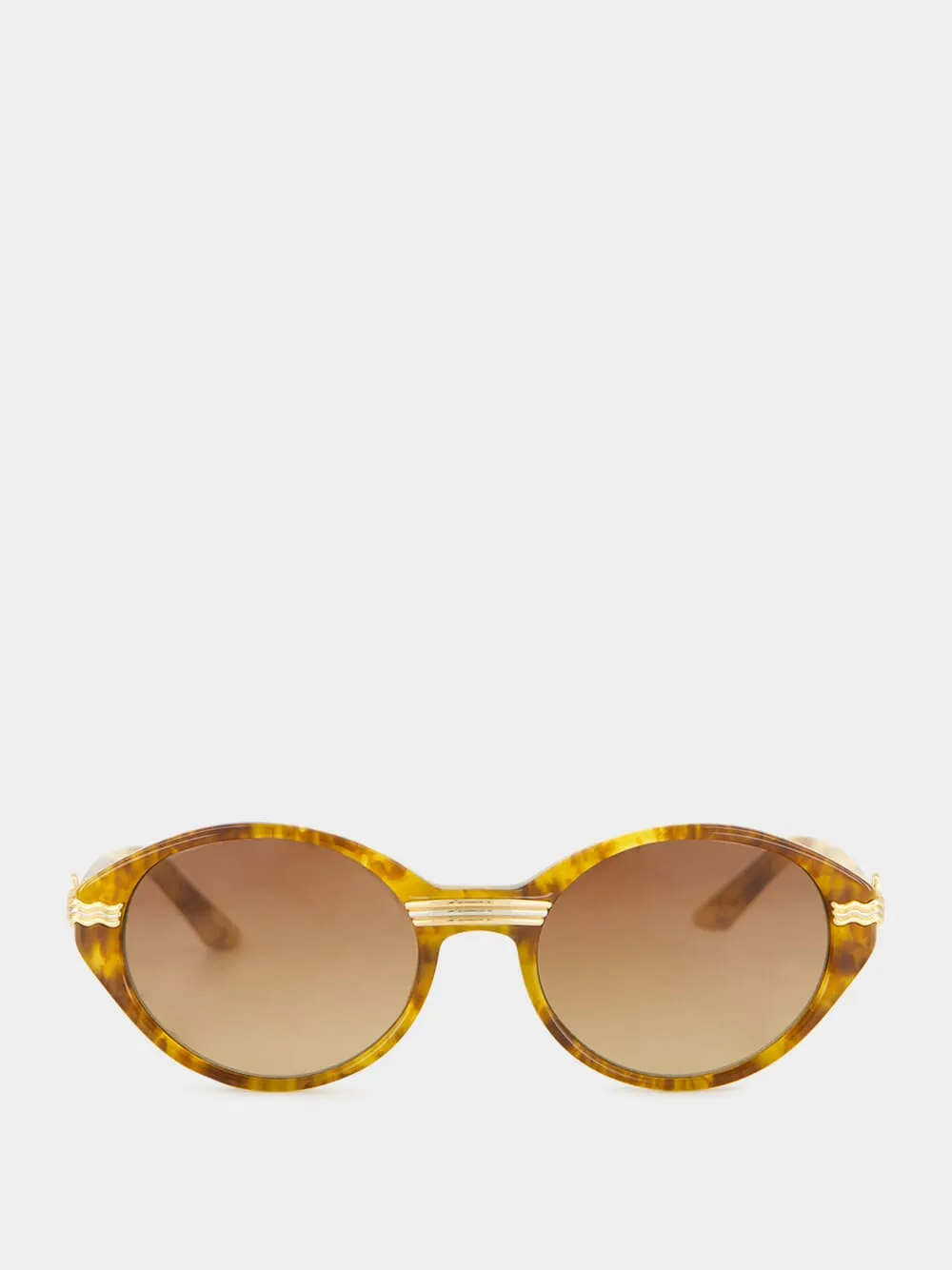 Brown and Gold Cannes Sunglasses sold by Fashion Clinic