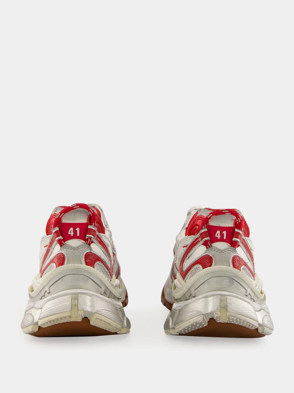 Runner 2.0 Sneakers in Off White and Red sold by Fashion Clinic product image thumbnail 5