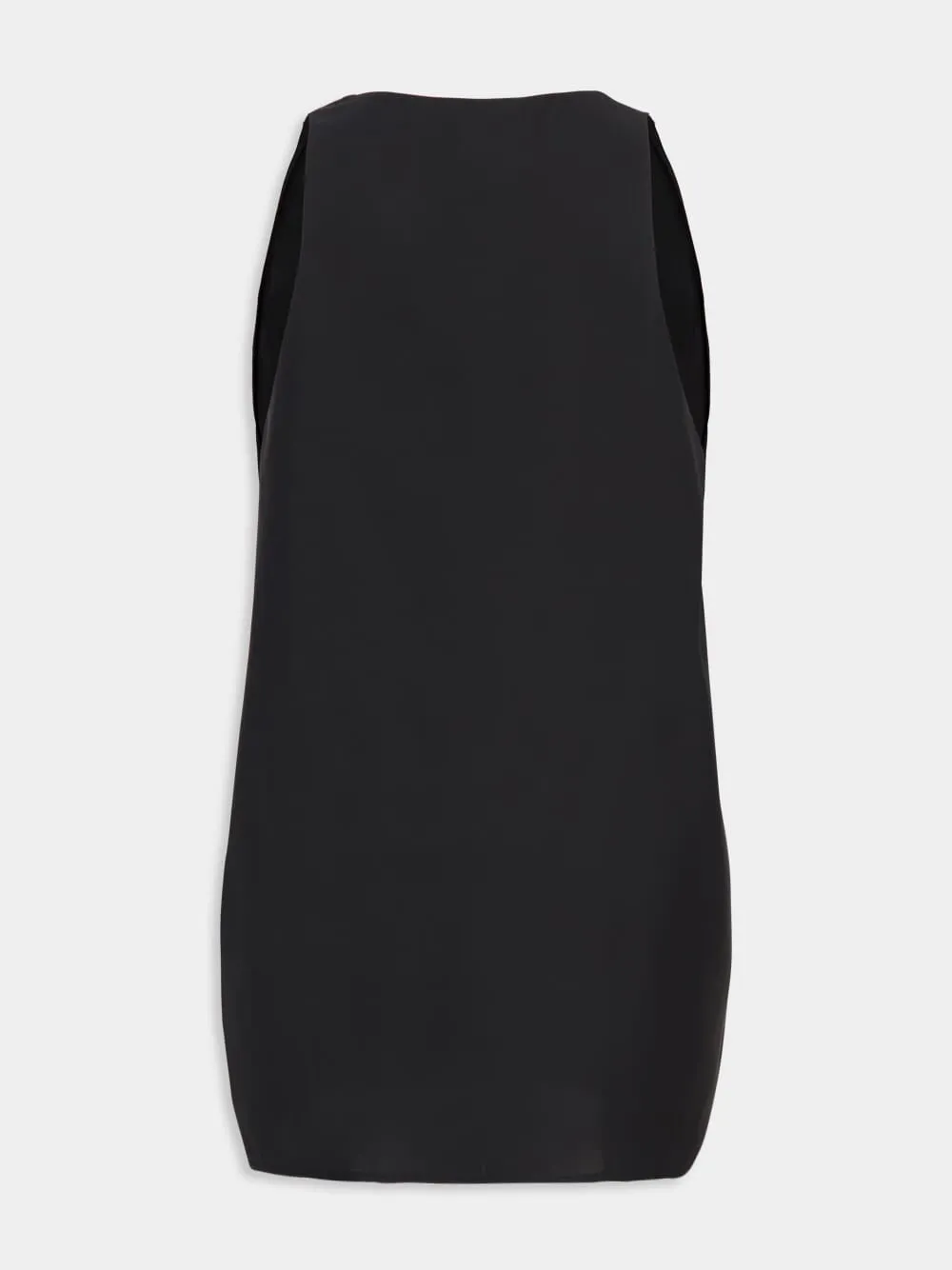 Serena Black Silk Tank-Top sold by Fashion Clinic product image thumbnail 2