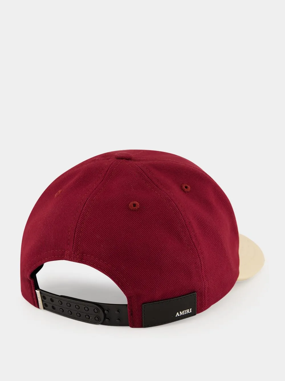 Wine Two-Tone Canvas MA Hat sold by Fashion Clinic product image thumbnail 2