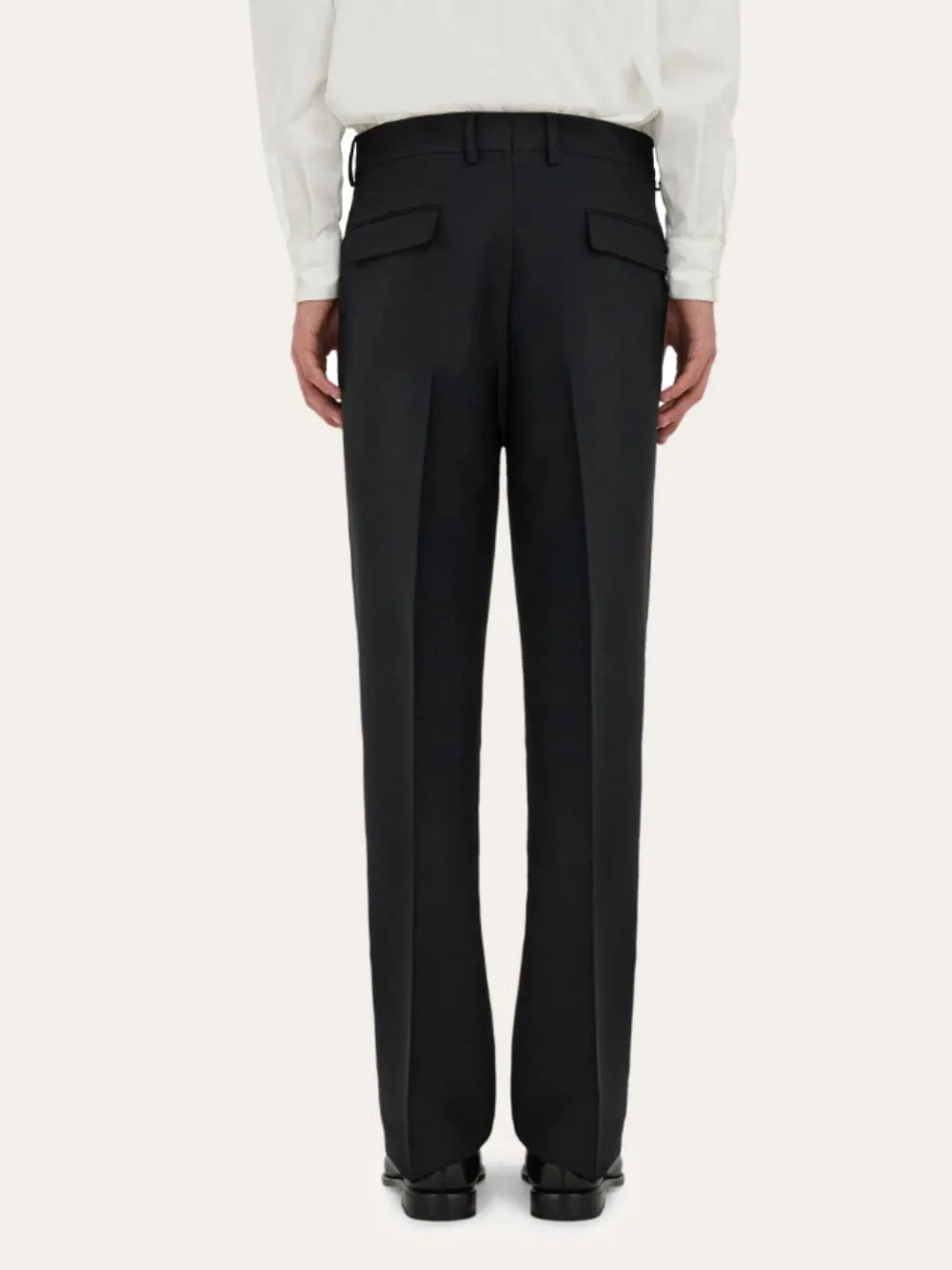 Black Tailored Trousers with Darts sold by Fashion Clinic product image thumbnail 4