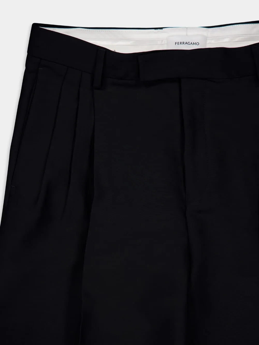 Black Tailored Trousers with Darts sold by Fashion Clinic product image thumbnail 5