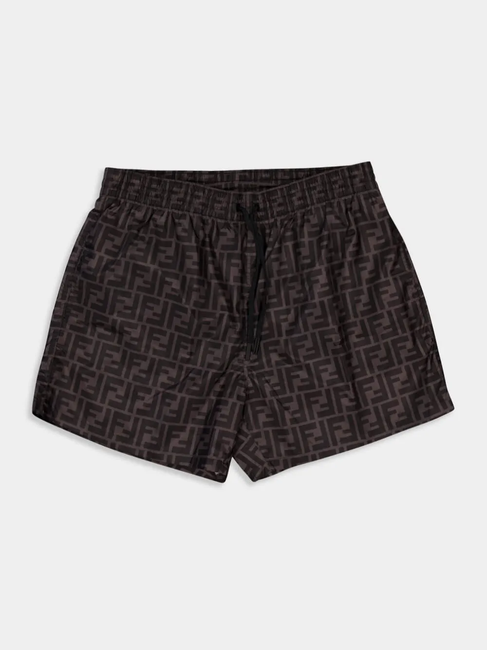 Black FF Monogram Swim Shorts sold by Fashion Clinic product image thumbnail 4